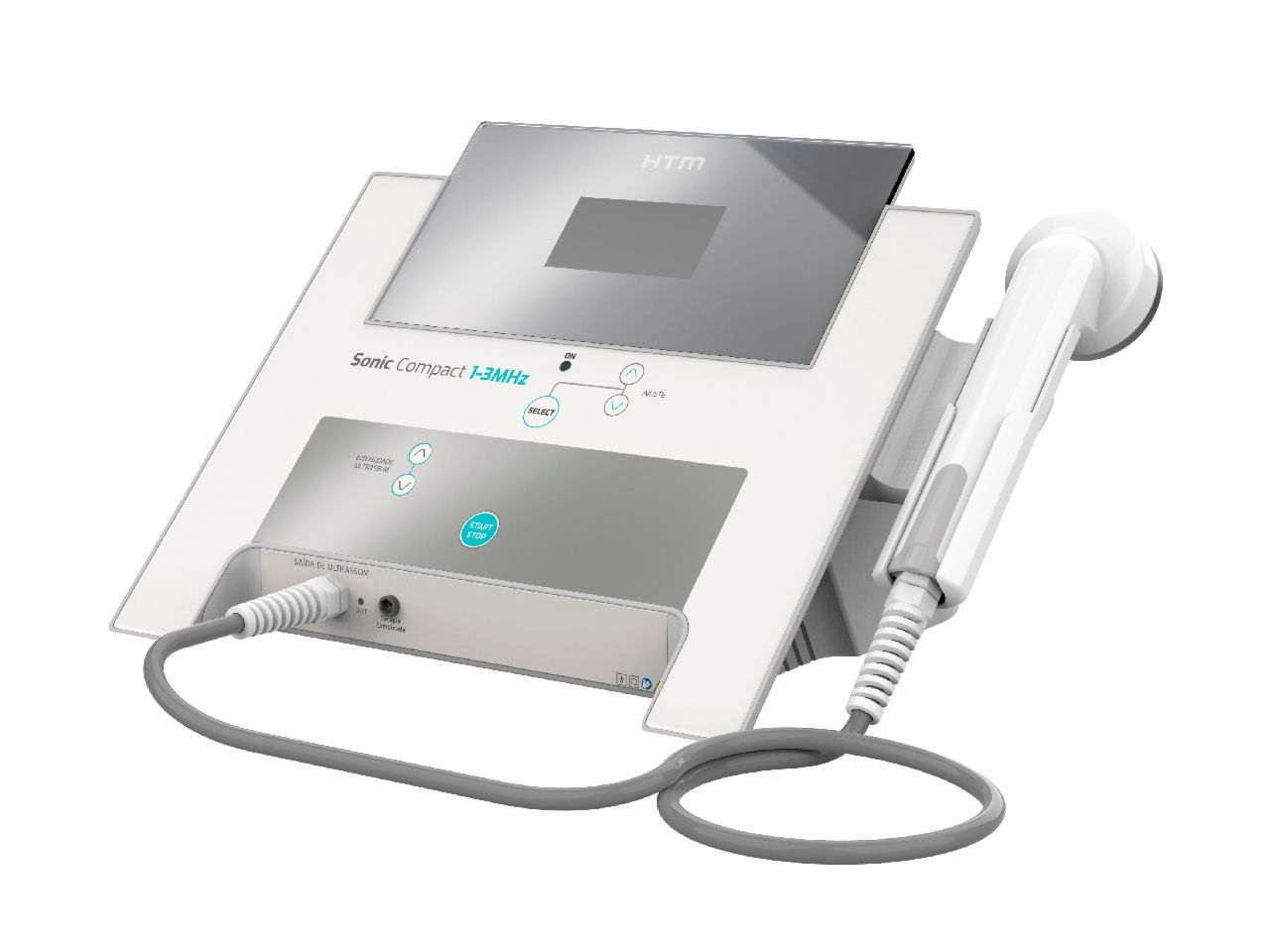 Sonic Compact HTM ─ Aparelho de Ultrassom de 1 e 3 MHz para Estética e Fisioterapia